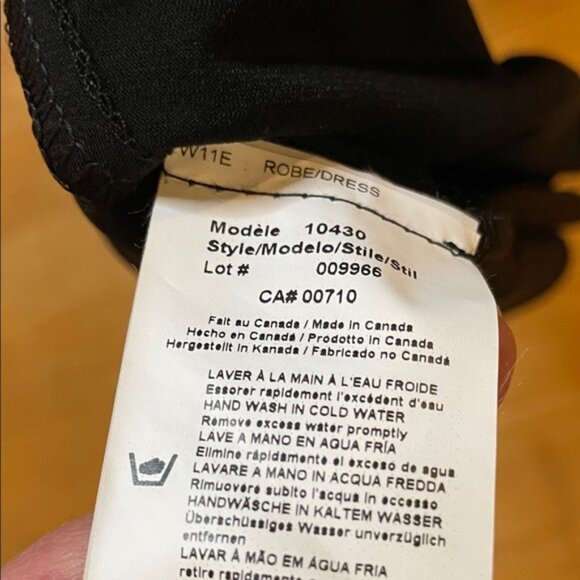 Joseph Ribkoff Black and White Geometric Midi Dress - Picture 4 of 5